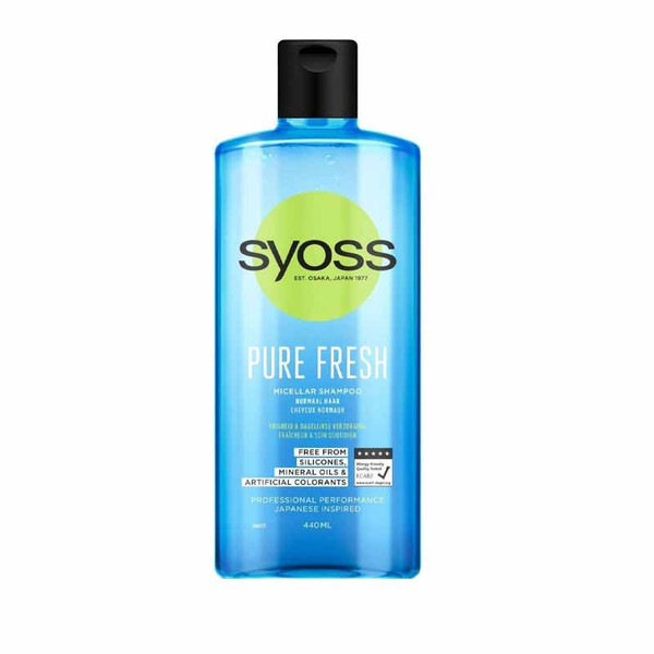 شامپو مو سایوس مدل pure fresh حجم 440 میلی لیتر