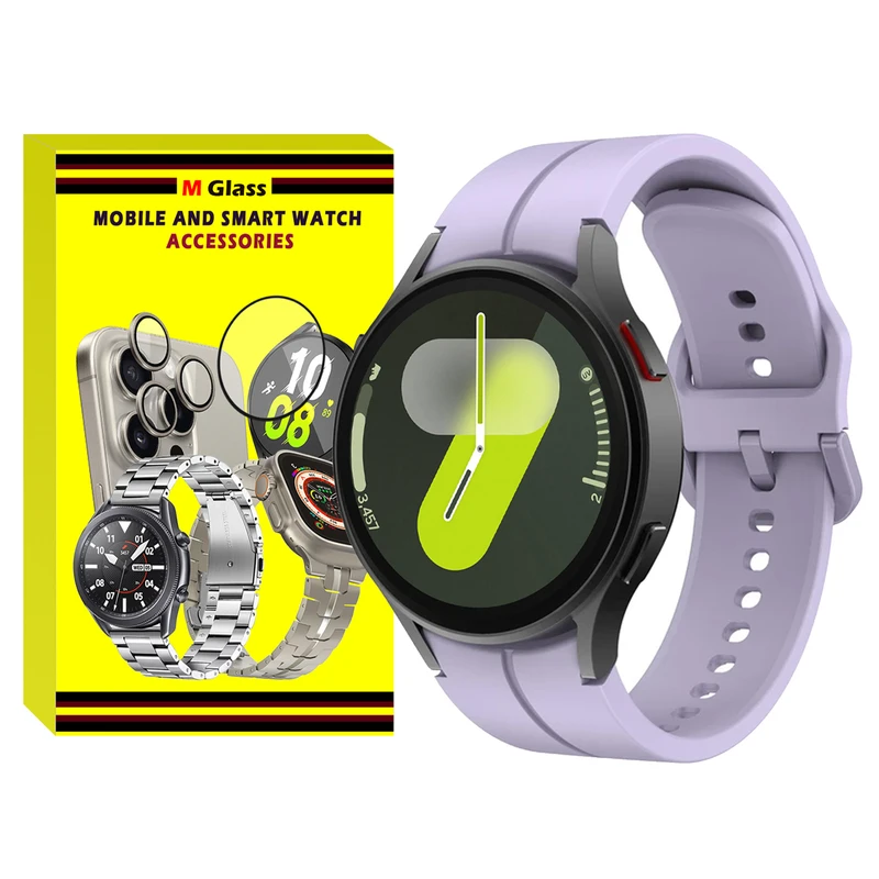 بند ام‌گلس مدل Silic ORG MG مناسب برای ساعت هوشمند سامسونگ Galaxy Watch 7 44mm / Galaxy Watch 7 40mm