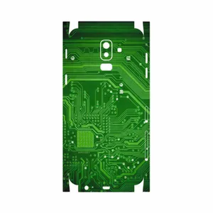 MAHOOT Green Printed Circuit Board-FullSkin Cover Sticker for Samsung Galaxy J8