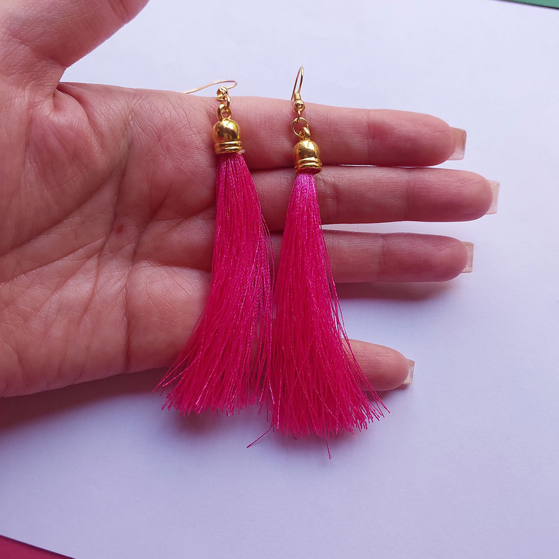 گوشواره زنانه مدل منگوله ای کد EP027 گوشواره زنانه مدل منگوله ای کد EP027