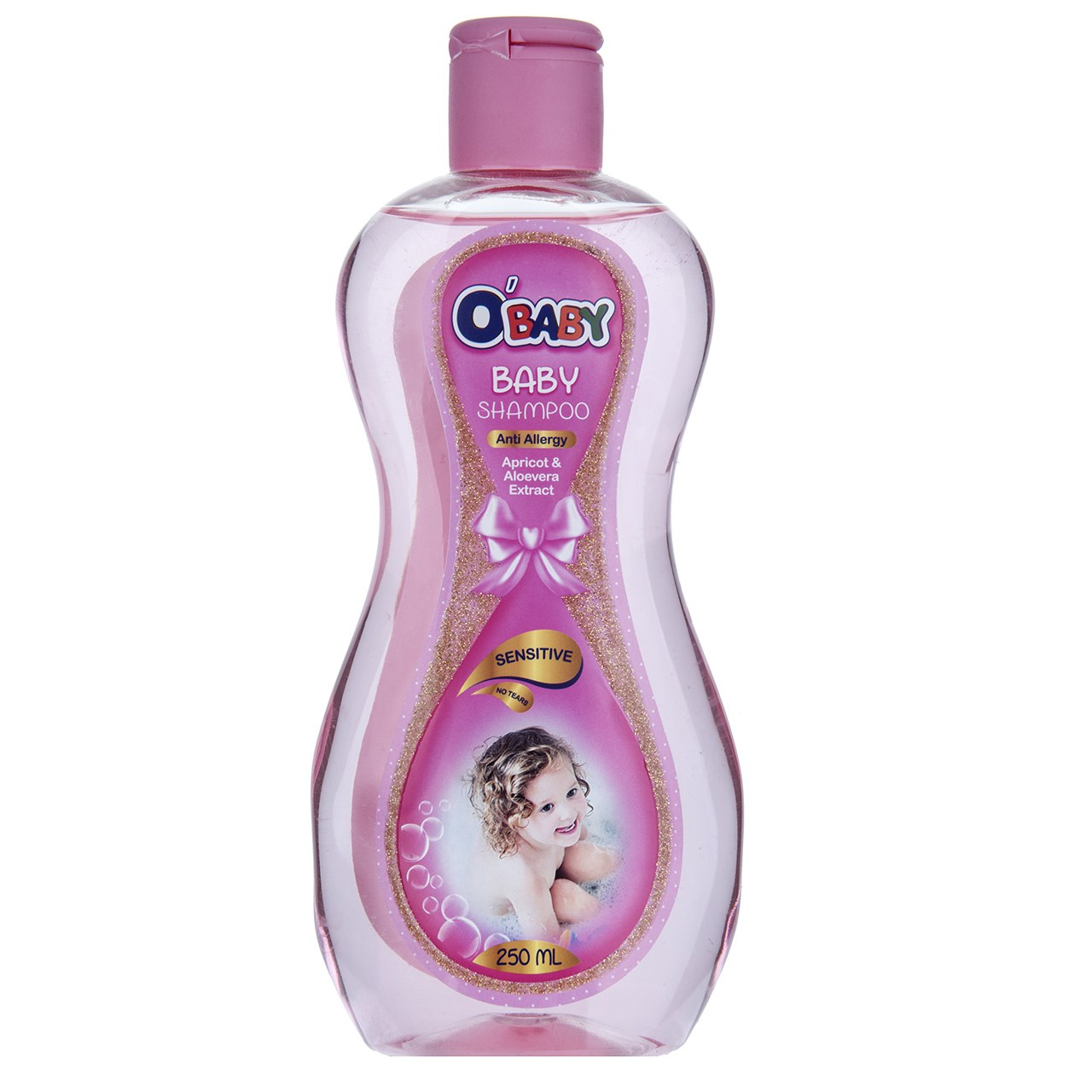 شامپو سر کودک اوبیبی مدل  Apricot And Aloevera حجم 250 میلی لیتر