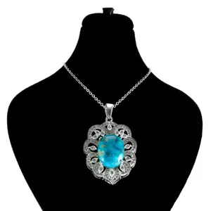 گردنبند نقره زنانه کد AV088
