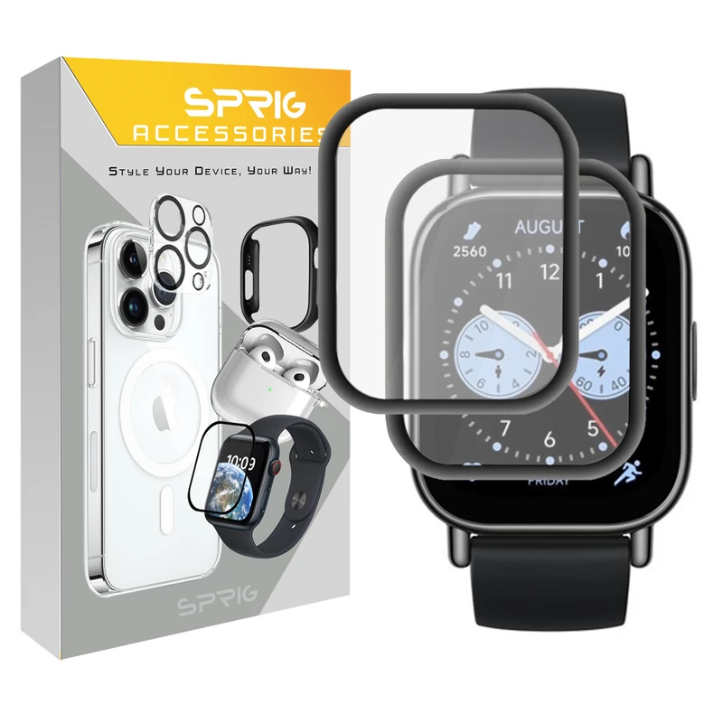 محافظ صفحه نمایش اسپریگ مدل Pmma-SPG مناسب برای ساعت هوشمند شیائومی Redmi Watch 5 Lite بسته دو عددی