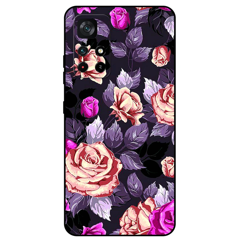 کاور مگافون طرح گل مدل 1652 مناسب برای گوشی موبایل شیائومی Poco M4 Pro 5G
