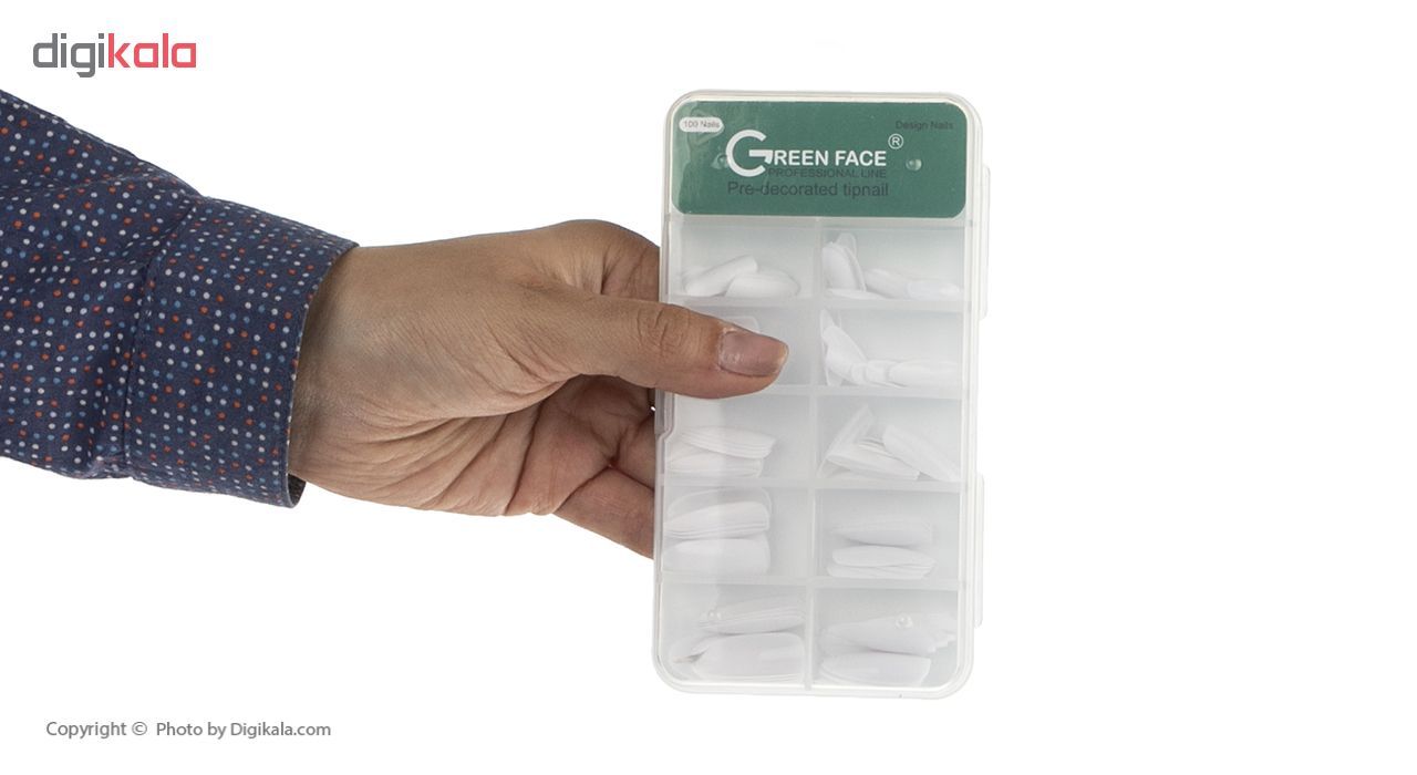 ناخن مصنوعی گرین فیس مدل S002 بسته 100عددی -  - 5