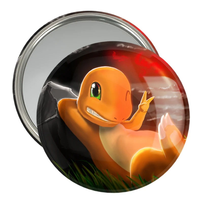 آینه جیبی خندالو مدل هیتوکاگه انیمه پوکمون  کد 17362