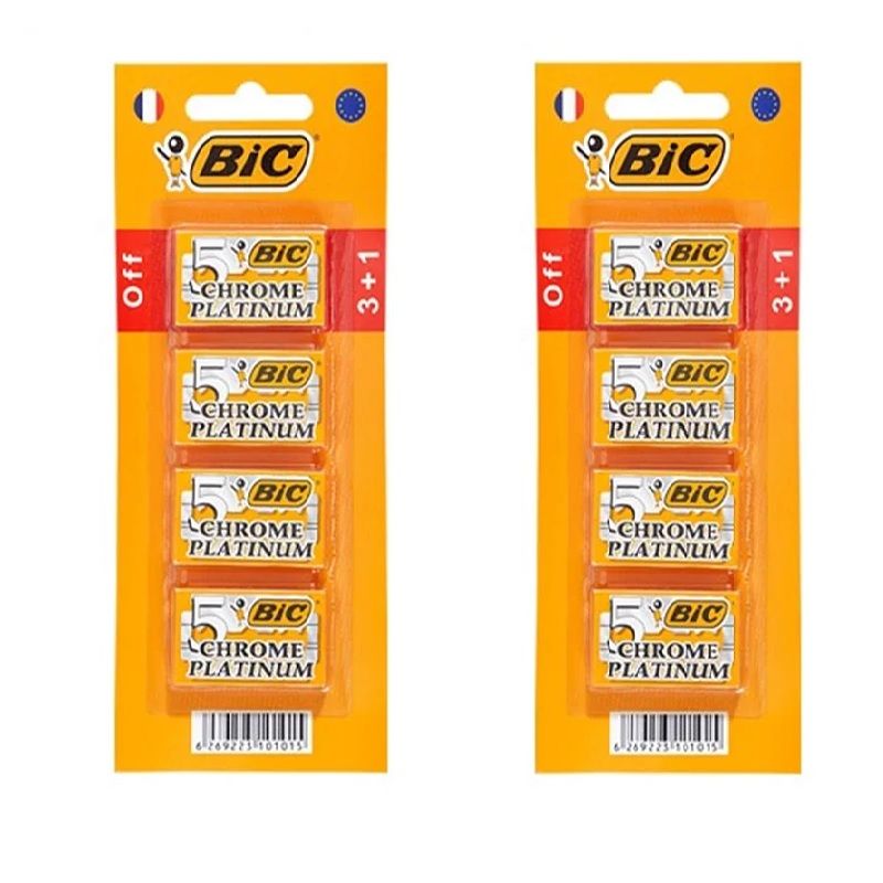 تیغ یدک بیک مدل  double edge platinum  بسته 8 عددی  -  - 2