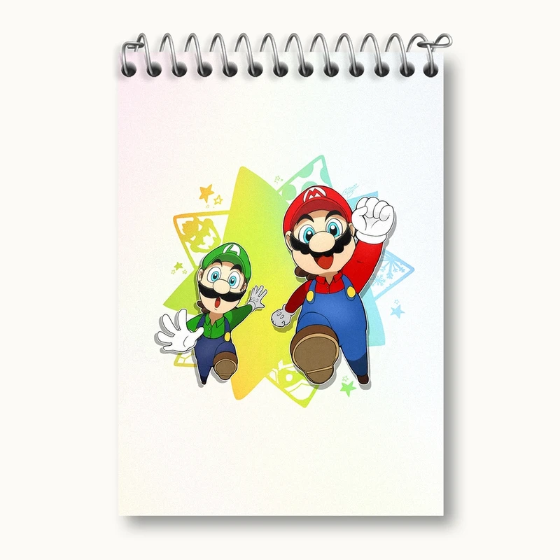 دفتر یادداشت 50 برگ خندالو مدل (Mario) بازی سوپر ماریو کد 31532