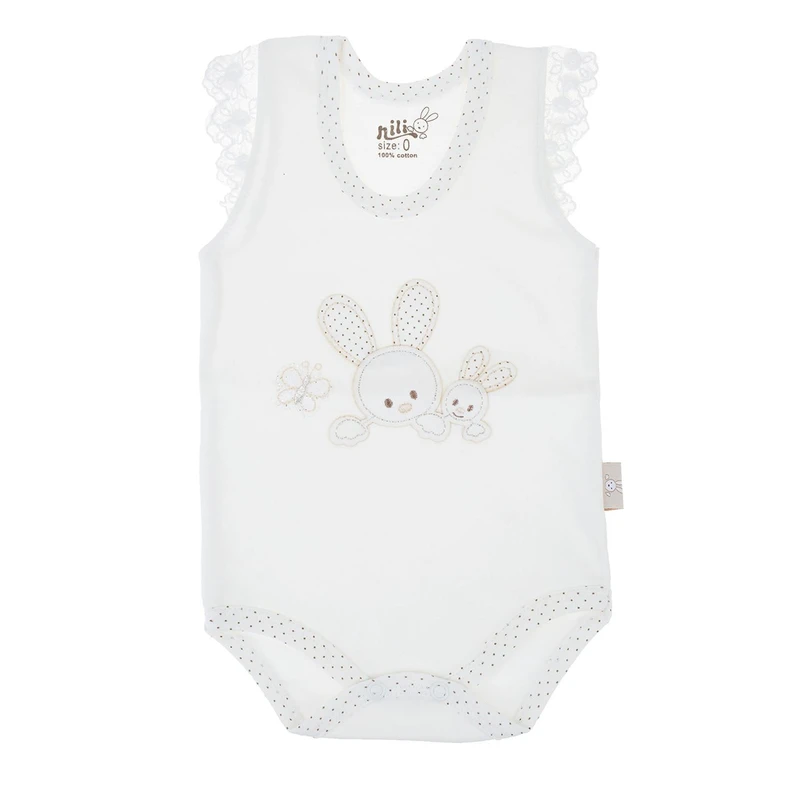 زیر دکمه دار رکابی نیلی مدل Rabbit
