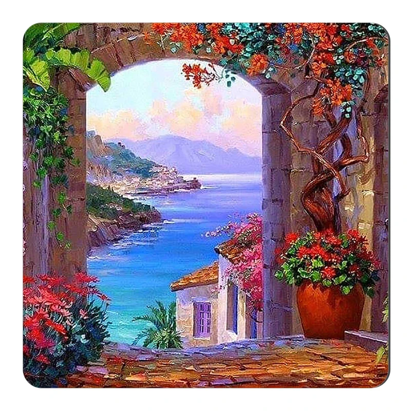  مگنت طرح معماری و طبیعت مدیترانه ای کد wmg2107