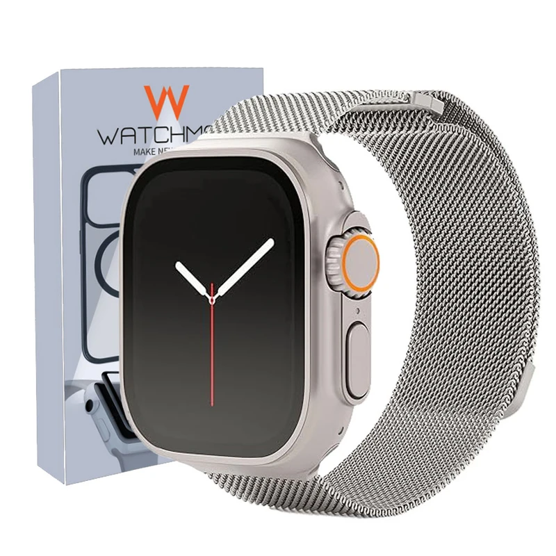 بند واچ من مدل Milanese Magnetic مناسب برای اپل واچ Ultra / Ultra2 49 mm