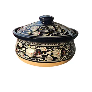  قابلمه سفالی مدل گمج نقش دار 