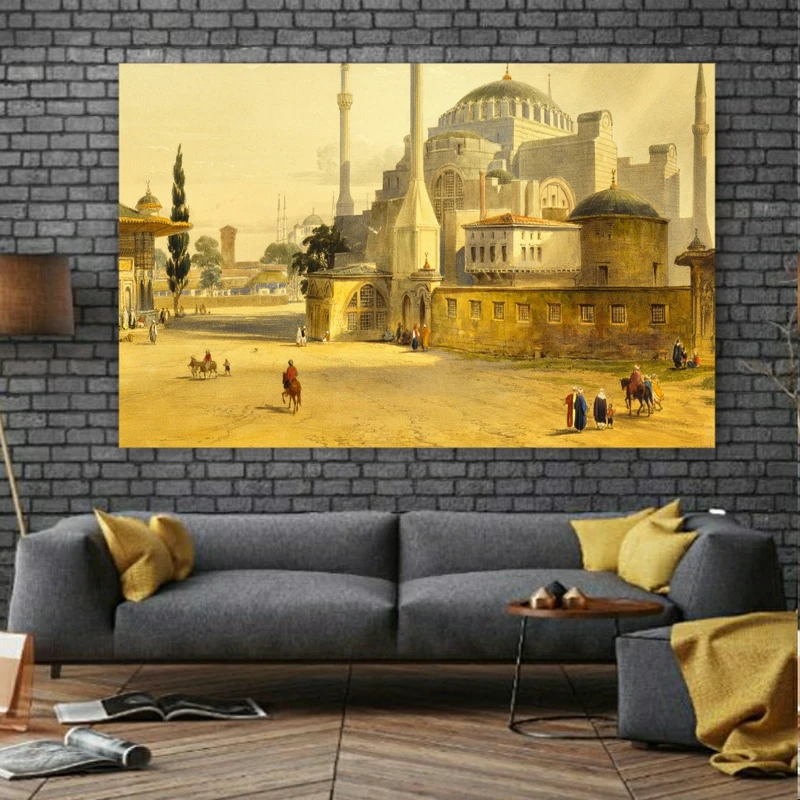 پوستر دیواری طرح مسجد اثر ایا صوفیه استانبل مدل SDP2605