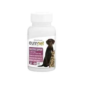 قرص دستگاه گوارش سگ و گربه یوروپت مدل DIGESTIVE SUPPORT بسته 60 عددی