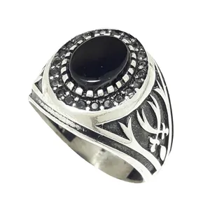 انگشتر نقره مردانه مدل ذوالفقار  کد 20016