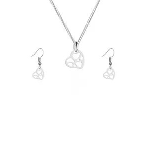 نیم ست زنانه هایکا طرح قلب مدل s.ha1_71