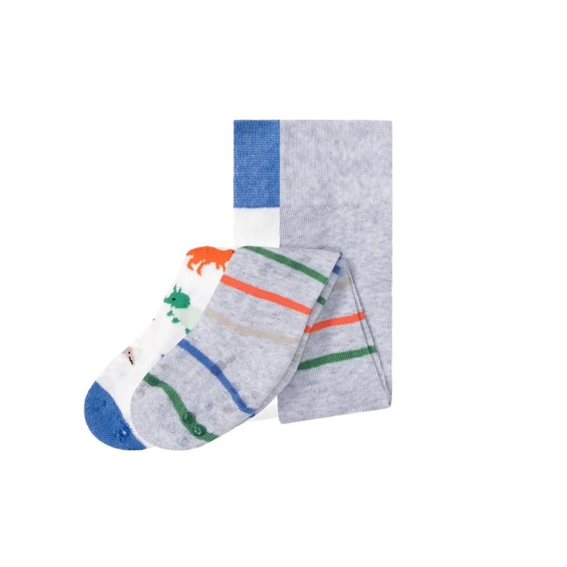 جوراب شلواری دخترانه لوپیلو مدل MD-2025 مجموعه 2 عددی