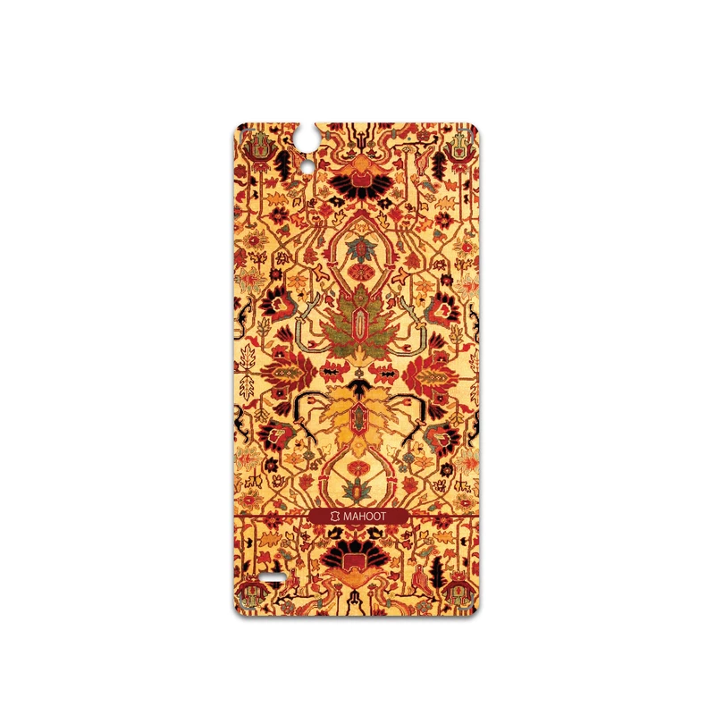 برچسب پوششی ماهوت مدل Persian-Carpet-Yellow مناسب برای گوشی موبایل سونی Xperia C4