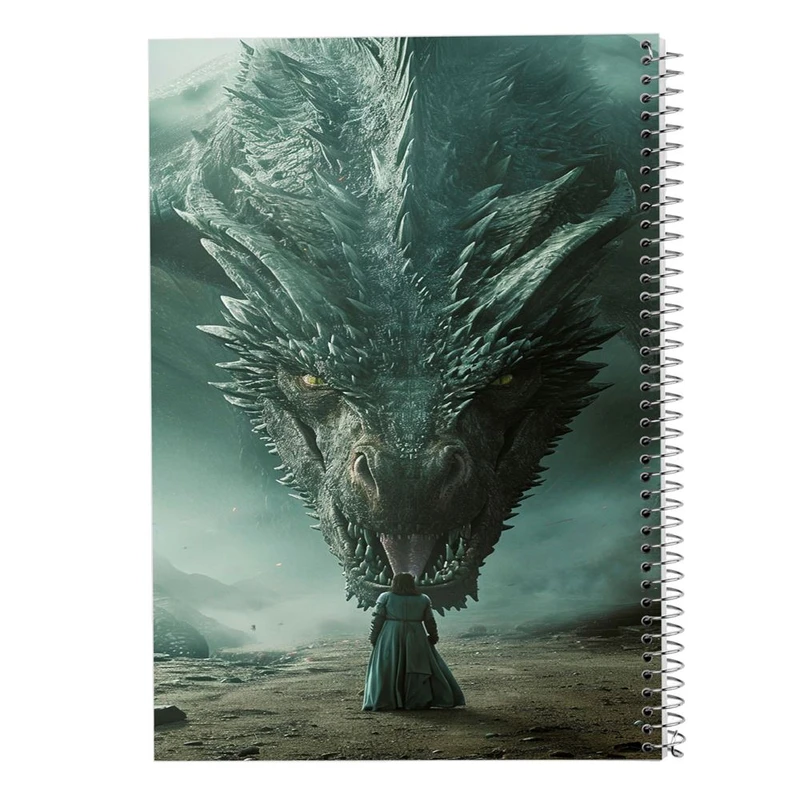 دفتر شطرنجی 50 برگ مدوپد طرح اژدها کد DF16639