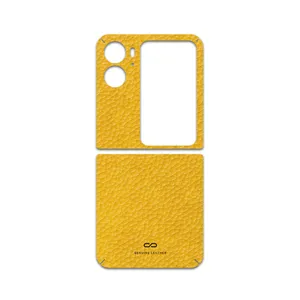 MAHOOT Mustard-Leather Cover Sticker for Oppo Find N2 Flip