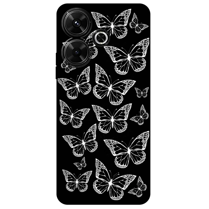 کاور مگافون طرح پروانه مدل 7244 مناسب برای گوشی موبایل شیائومی Redmi 13 4G