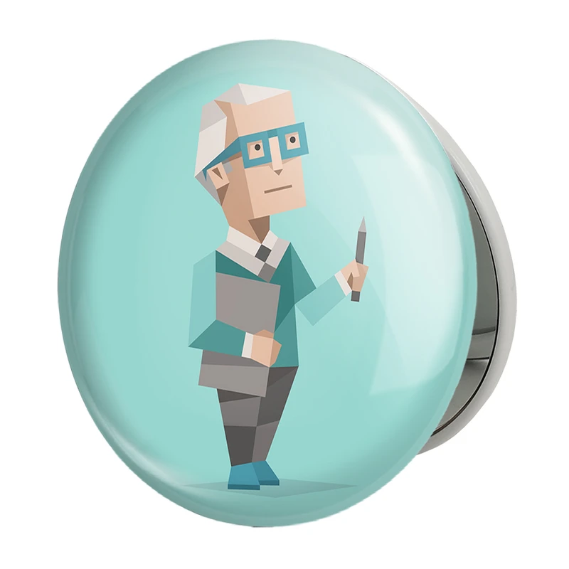 آینه جیبی خندالو طرح تایپ شخصیتی بازپرس ISTJ مدل تاشو کد 7715 