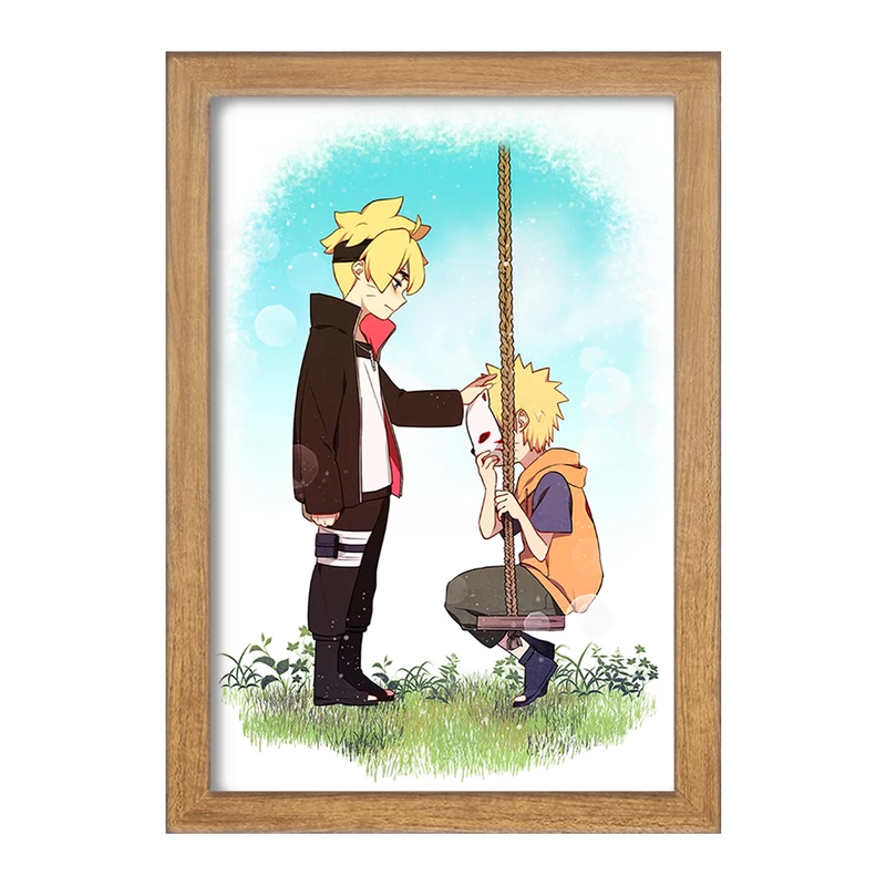 تابلو خندالو مدل ناروتو و بورتو انیمه بوروتو Boruto  کد 13153