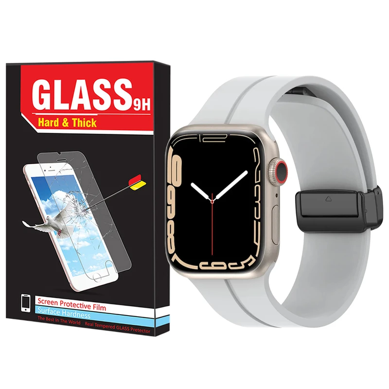 بند هارد اند تیک مدل Magnetic-HT مناسب برای اپل واچ 42/44/45/49 میلی متری