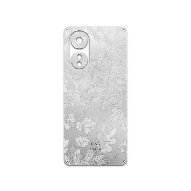 برچسب پوششی ماهوت مدل Silver-Wildflower مناسب برای گوشی موبایل اپو A58 4G