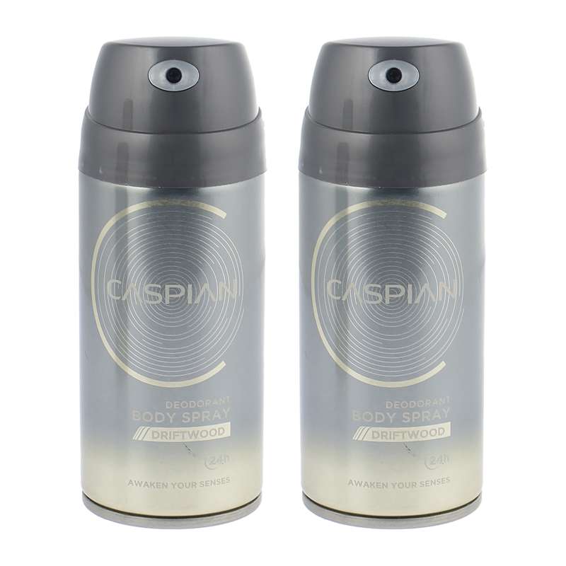 اسپری بدن مردانه کاسپین مدل  DRIFTWOOD حجم 150 میلی لیتر مجموعه 2 عددی