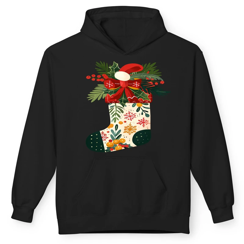 هودی مردانه پاد آفرین مدل کریسمس کد 63 طرح گل 