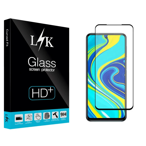 محافظ صفحه نمایش سرامیکی ال کی مدل Hard glass مناسب برای گوشی موبایل شیائومی Redmi Note 9 Pro