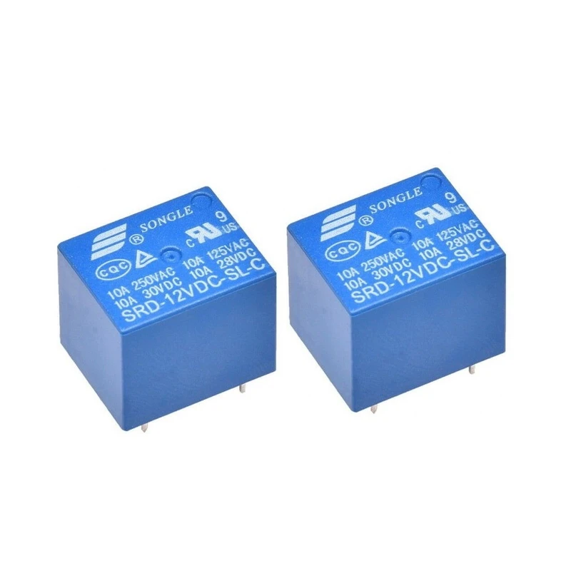 رله 12 ولت 10 آمپر سونگل مدل SRD بسته دو عددي