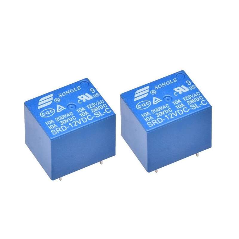 رله 12 ولت 10 آمپر سونگل مدل SRD بسته دو عددي