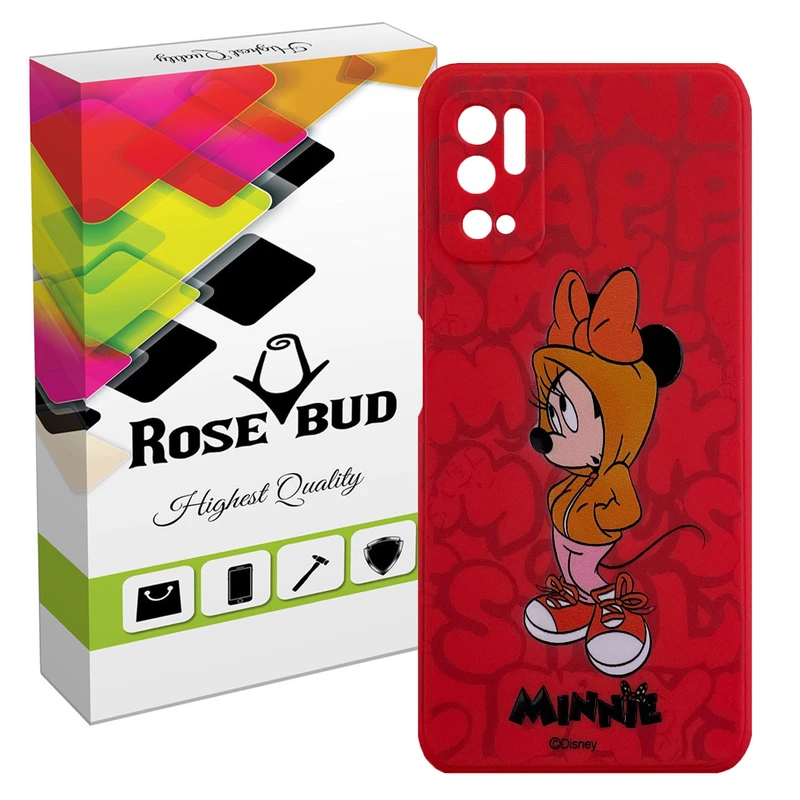 کاور رز باد طرح مینی موس مدل MRM7-149 مناسب برای گوشی موبایل شیائومی Poco M3 Pro / Redmi Note 10 5G / Redmi Note 10T
