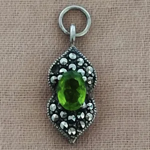 آویز گردنبند نقره زنانه سلین کالا مدل زبرجد کد ce-new56