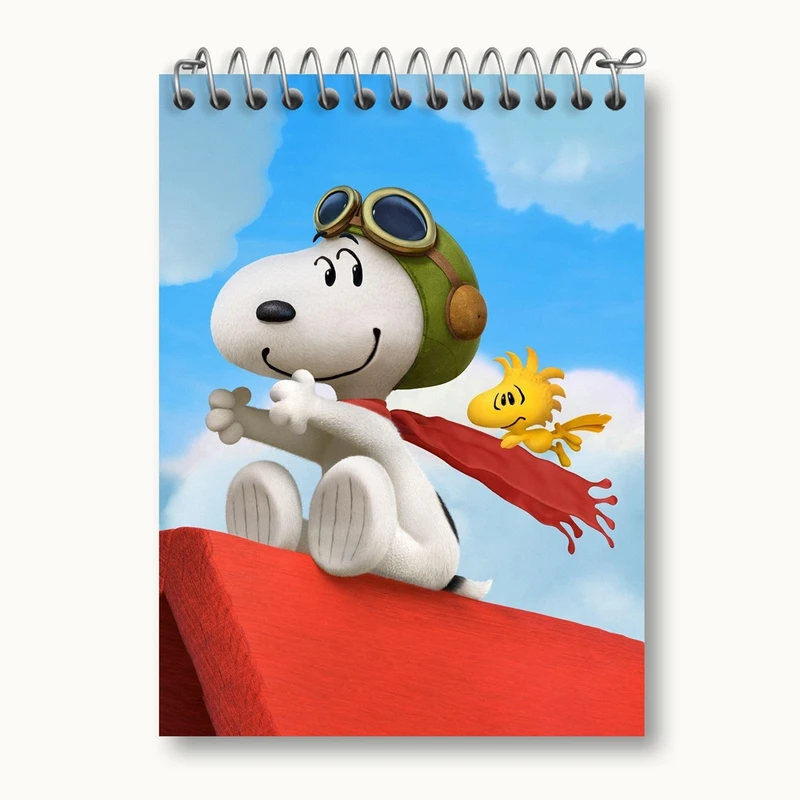 دفتر یادداشت 50 برگ خندالو مدل انیمیشن اسنوپی Snoopy کد 13883