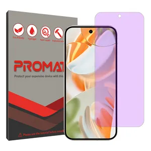 Promate Resistant model anti-violet screen protector suitable for Google Pixel 9 Pro mobile phone