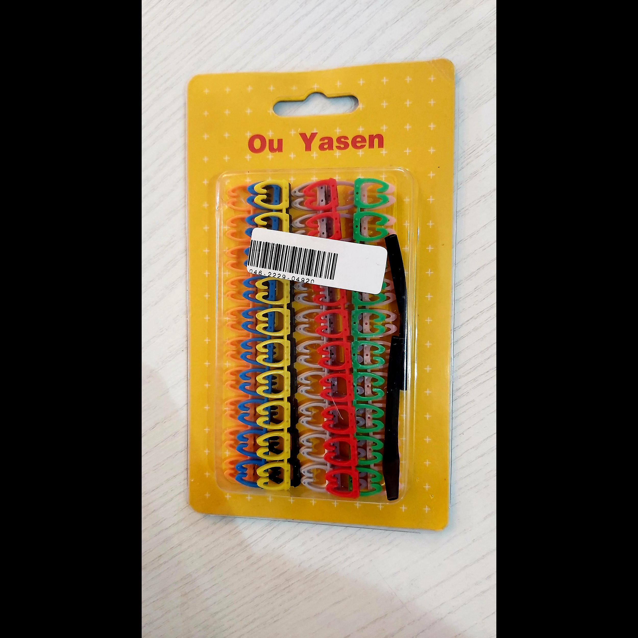 گیره علامت گذاری سیم و کابل مدل OU YASEN بسته 100 عددی