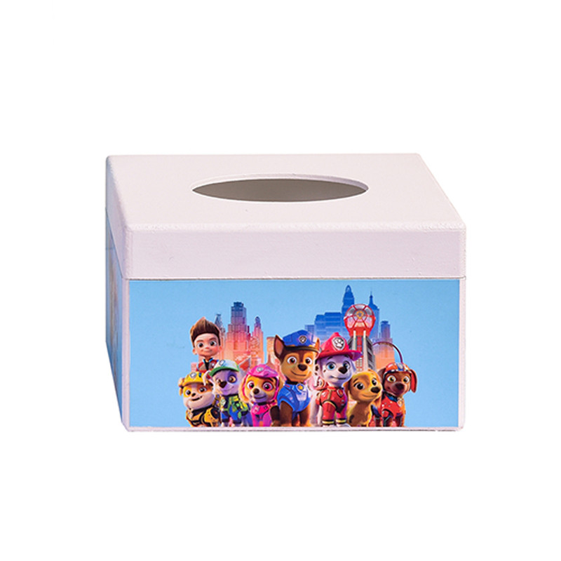 ست سطل و جادستمال کاغذی اتاق کودک مدل سگ های نگهبان