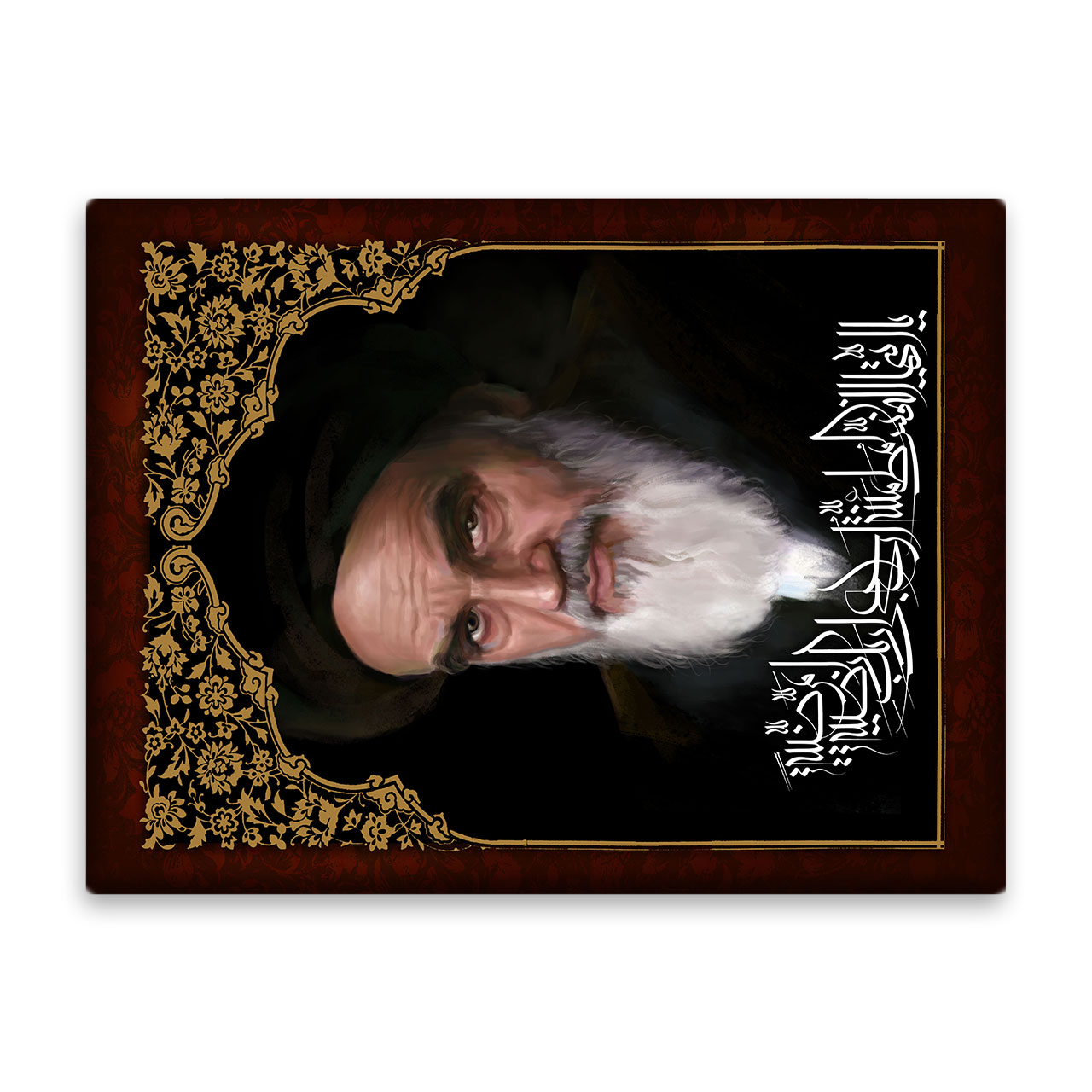 کاشی اطلس آبی  طرح امام خمینی مدل T5259