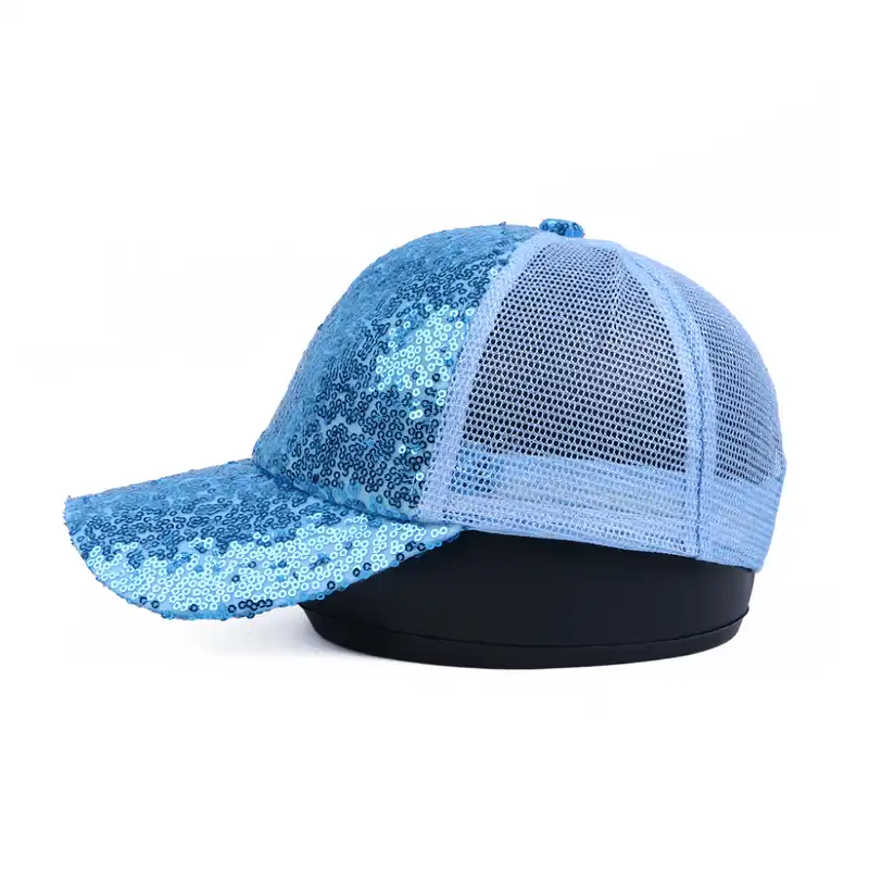 کلاه کپ مدل پشت تور طرح پولک دار