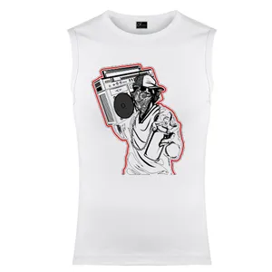 تاپ مردانه مدل Graffiti کد M10 رنگ سفید