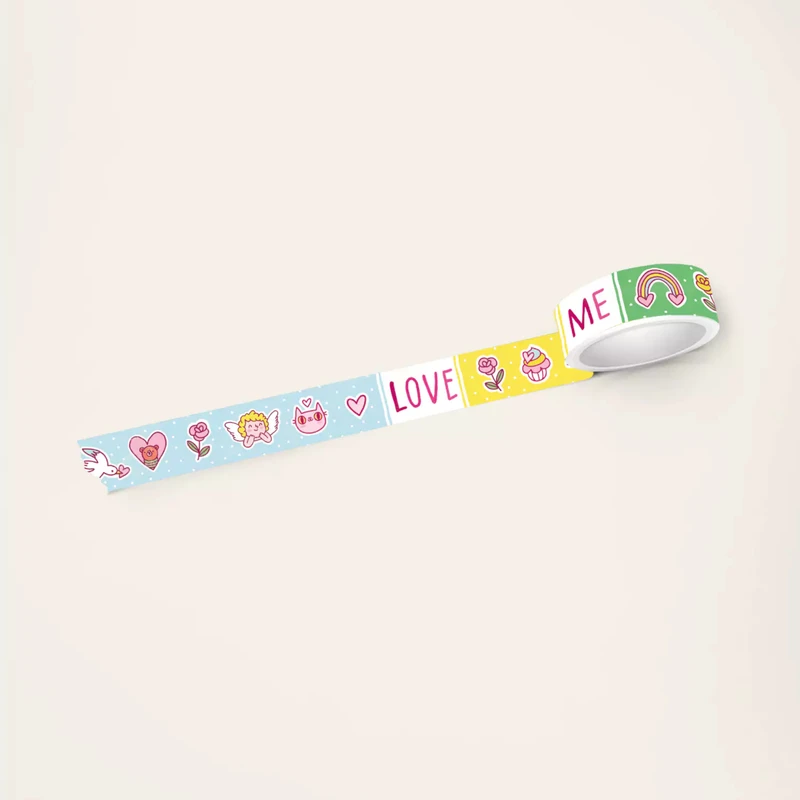 چسب نواری مریخ مدل واشی little cat عرض 1.5 سانتی متر
