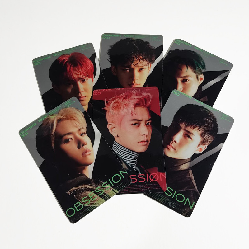 استیکر کارت مدل PH-482 طرح فتوکارت اکسو EXO بسته 6 عددی