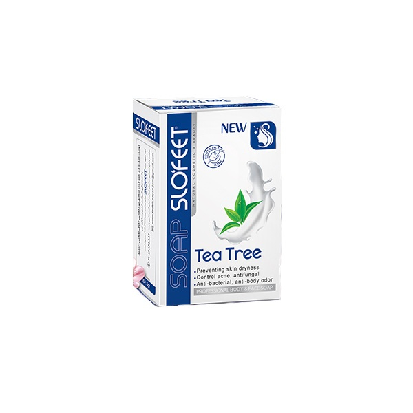صابون شستشو اسلوفیت مدل TEA TREE وزن 115 گرم