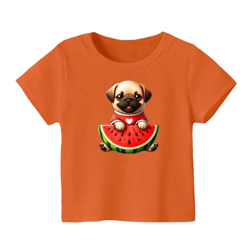 تی شرت آستین کوتاه بچگانه مدل سگ یلدایی کد 4