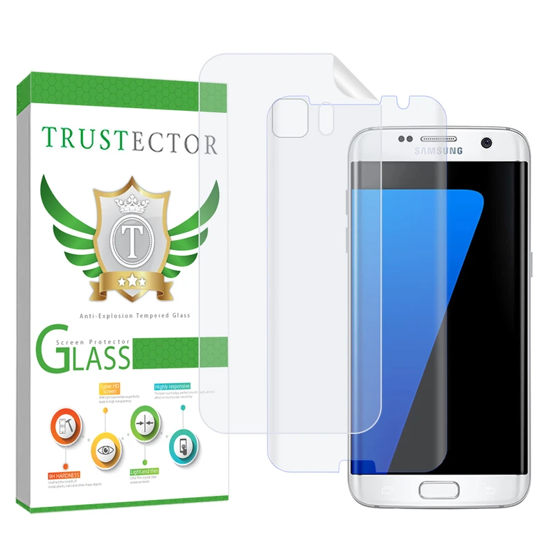 محافظ صفحه نمایش تراستکتور مدل UVNANOMTBT مناسب برای گوشی موبایل سامسونگ Galaxy S7 edge به همراه محافظ پشت گوشی