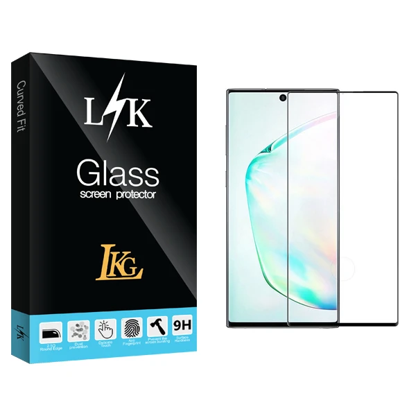 محافظ صفحه نمایش شیشه ای ال کا جی مدل LKK FLGL مناسب برای گوشی موبایل سامسونگ Galaxy Note 10 Plus