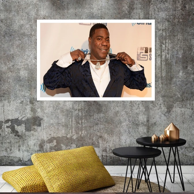 تابلو بکلیت طرح مشاهیر سینمای جهان تریسی مورگان مدل قاب شاسی W-s8404